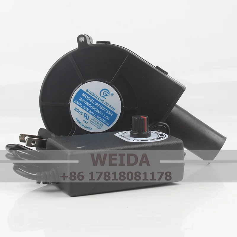 

Powerful DC 5V 1.0A 9733 Waterproof Blower with air Collector for BBQ Heater 3D Printer air Cooling Blower AFB9733H Cooling Fan