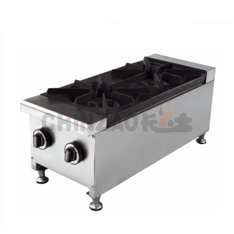 

Gas Cooker Stove Family Restaurant Gas Cooktop 2 Burner Catering Equipments