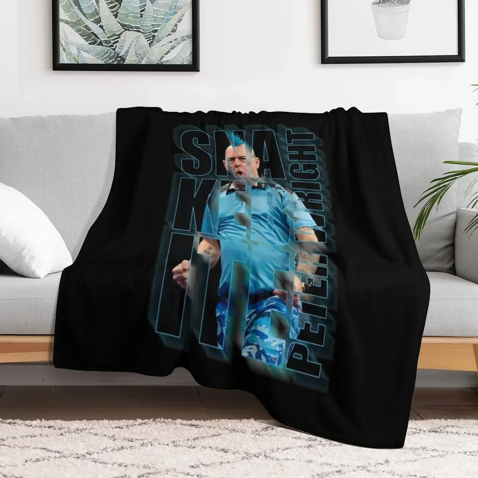 Crazy Legend Peter Wright darts Throw Blanket Summer Beddings Shaggy Personalized Gift Blankets