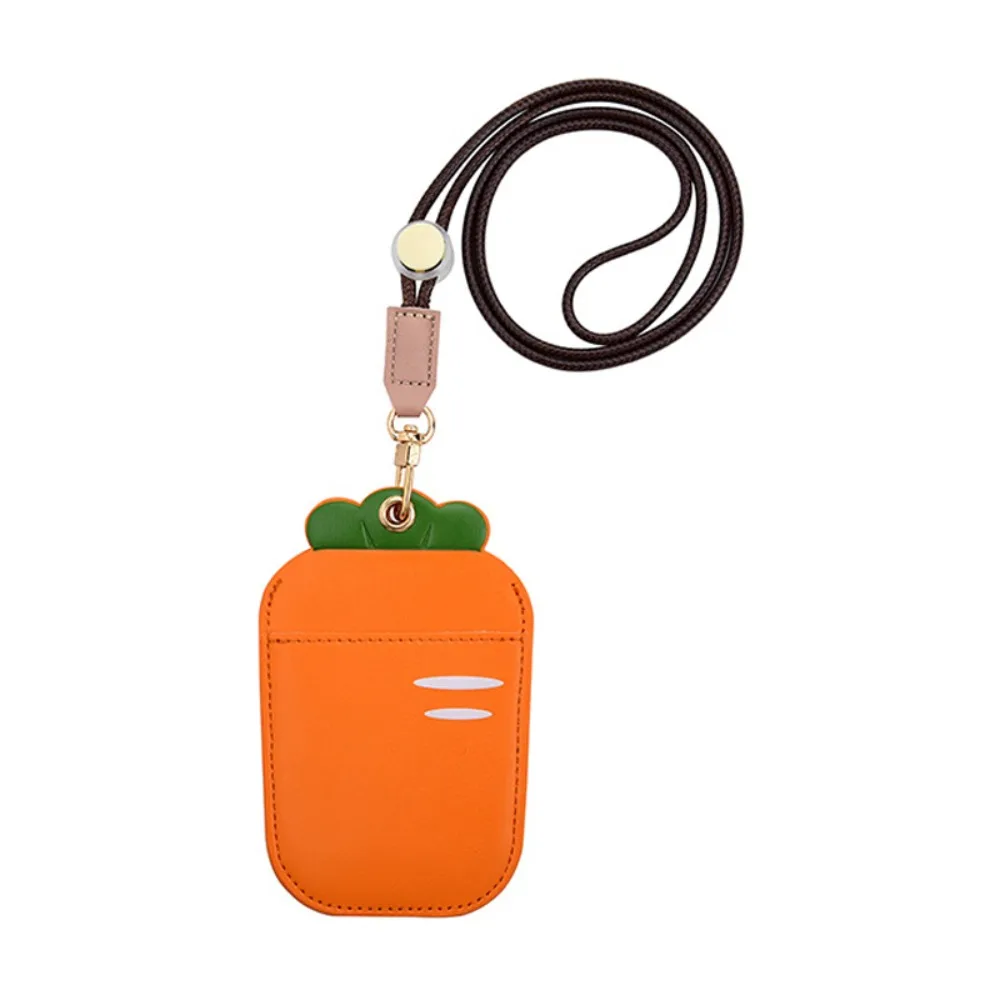 

Long Lanyard Cartoon Fruit Card Holder Strawberry Lemon Work Card Badge Holder Fashionable Creative Bus Card sleeve Work