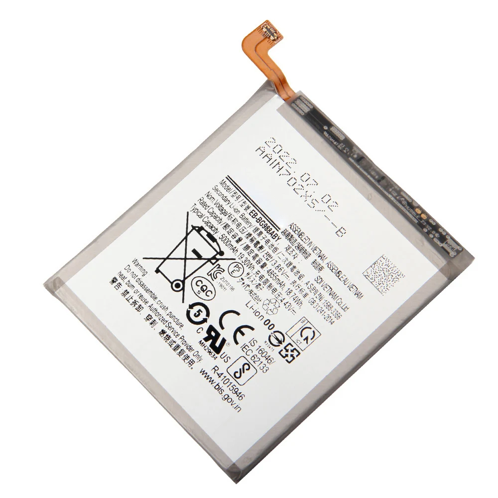 NEW Replacement Phone Battery EB-BG988ABY for Samsung Galaxy S20 Ultra SM-G988B/DS SM-G988 SM-G988U SM-G988N 5000mAh Batteries