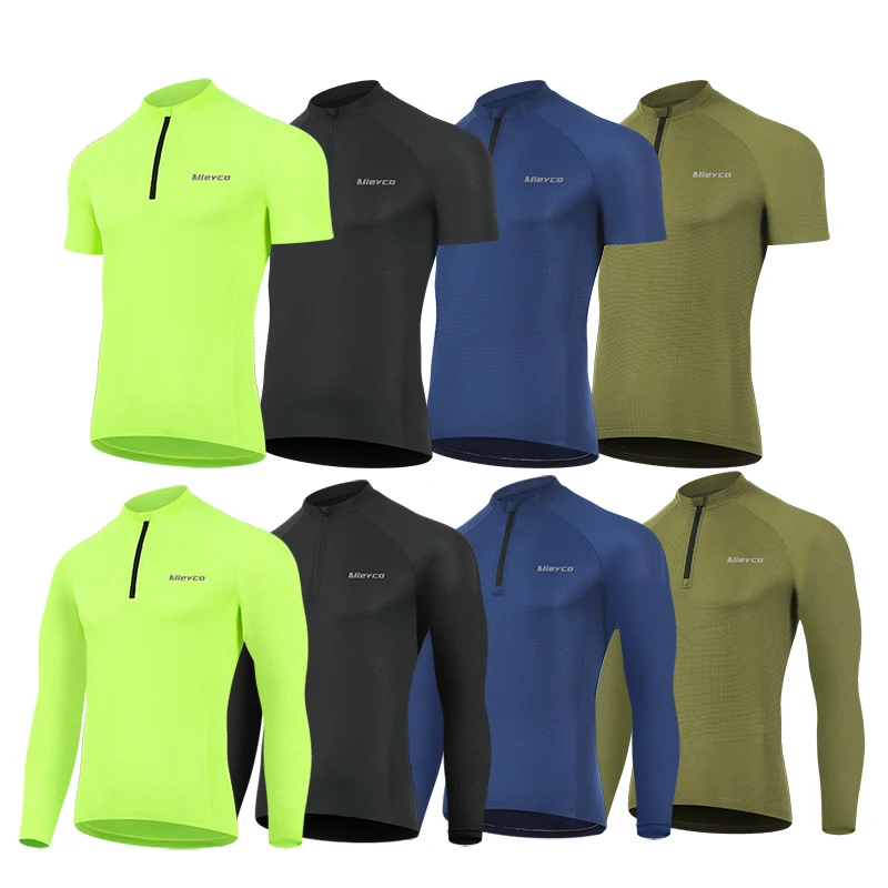 4 Colour Cycling Short Shirts Running T-Shirt Quick-Dry Breathable Sports Compression Shirt Men Fitness Gym Skeleton Sport