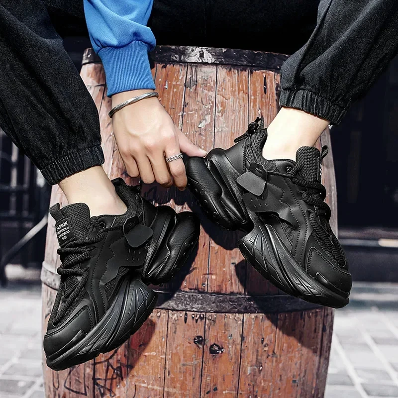 

Hot Seller High Quality Men Casual Shoes Platform Thick Sole Sneakers Male Men Walking Shoe Mens Fashion Casual Trainer Sneakers