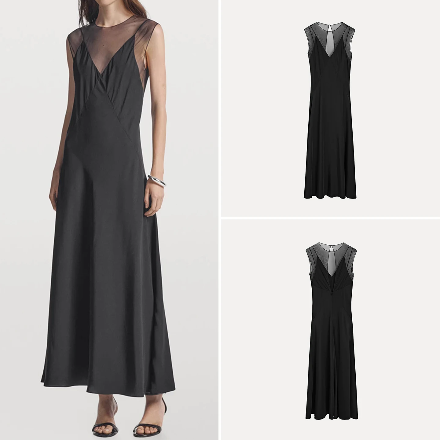 Ele Long Svel Dr Dames Sle Doorzichtig ontwerp Winter Nieuwe collectie Z Merk Casual rond Ne Dagelijks gebruik