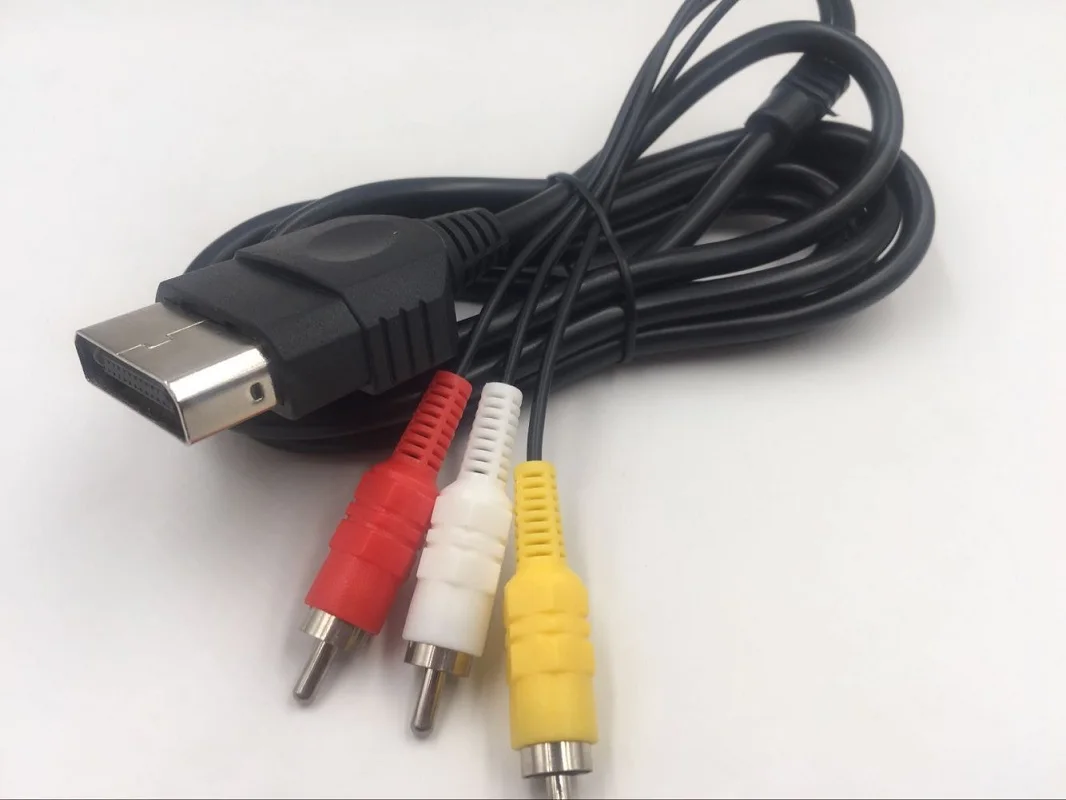 10 sztuk dla Adapter kablowy kompozytowego XBOX AV Audio wideo kabel RCA złącza