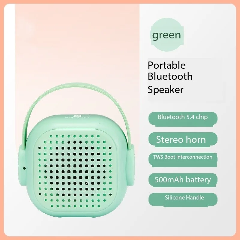 Speaker Bluetooth Mini, pengeras suara Mini Subwoofer lucu kualitas tinggi dengan Volume besar dapat diisi ulang portabel, peralatan Audio luar ruangan