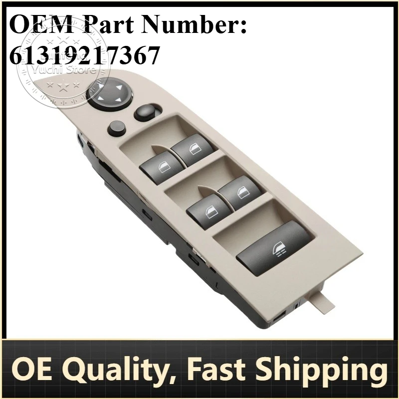 

P/N: 61319217367 - Front Left Door Window Switch for BMW 3 Series Convertible (E93)