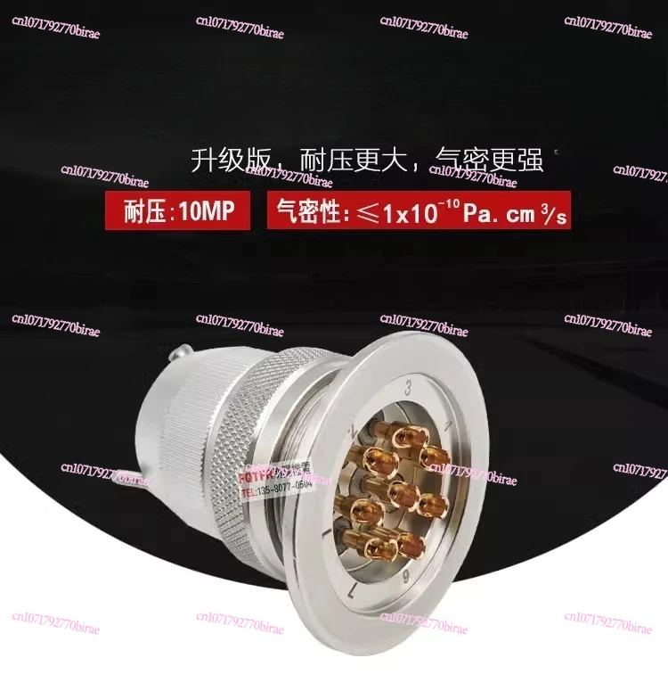 

304 Stainless Steel Air Plug KF16/25/40 Connector Vacuum Hermetic Glass Sintered Feedthrough Installation