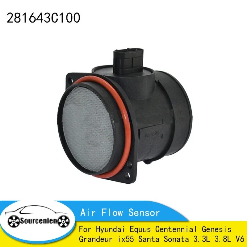 

Mass Air Flow Maf Sensor For Hyundai Equus Centennial Genesis Grandeur ix55 Santa Sonata 3.3L 3.8L V6 281643C100
