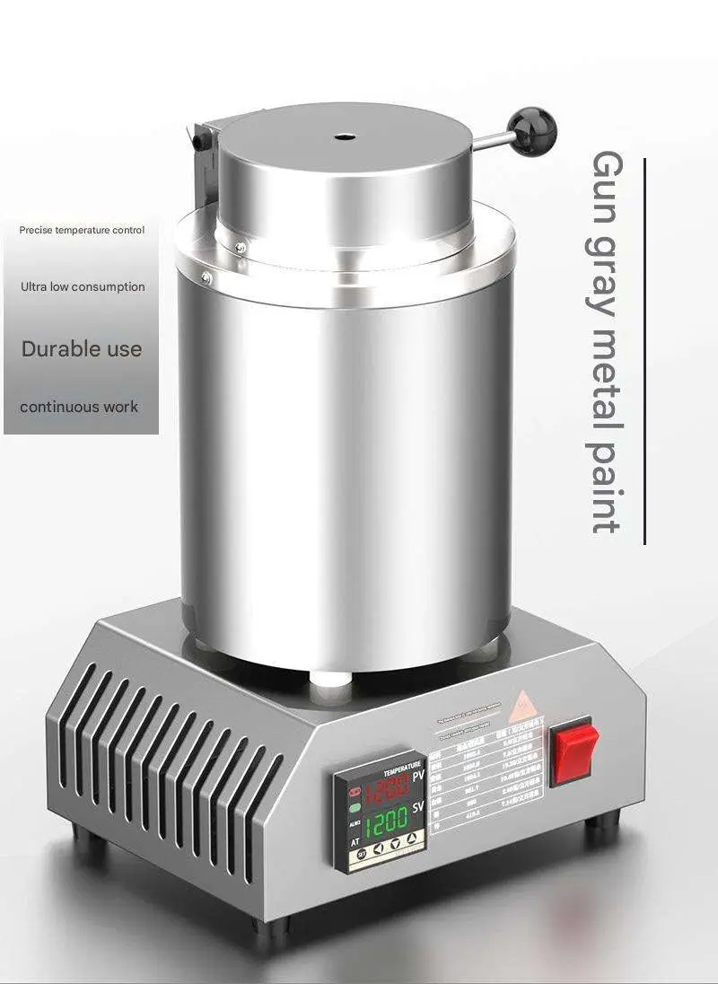 Multiple optional capacities:1/2/3/4/5KG to match different small batch precious metal smelting demands.