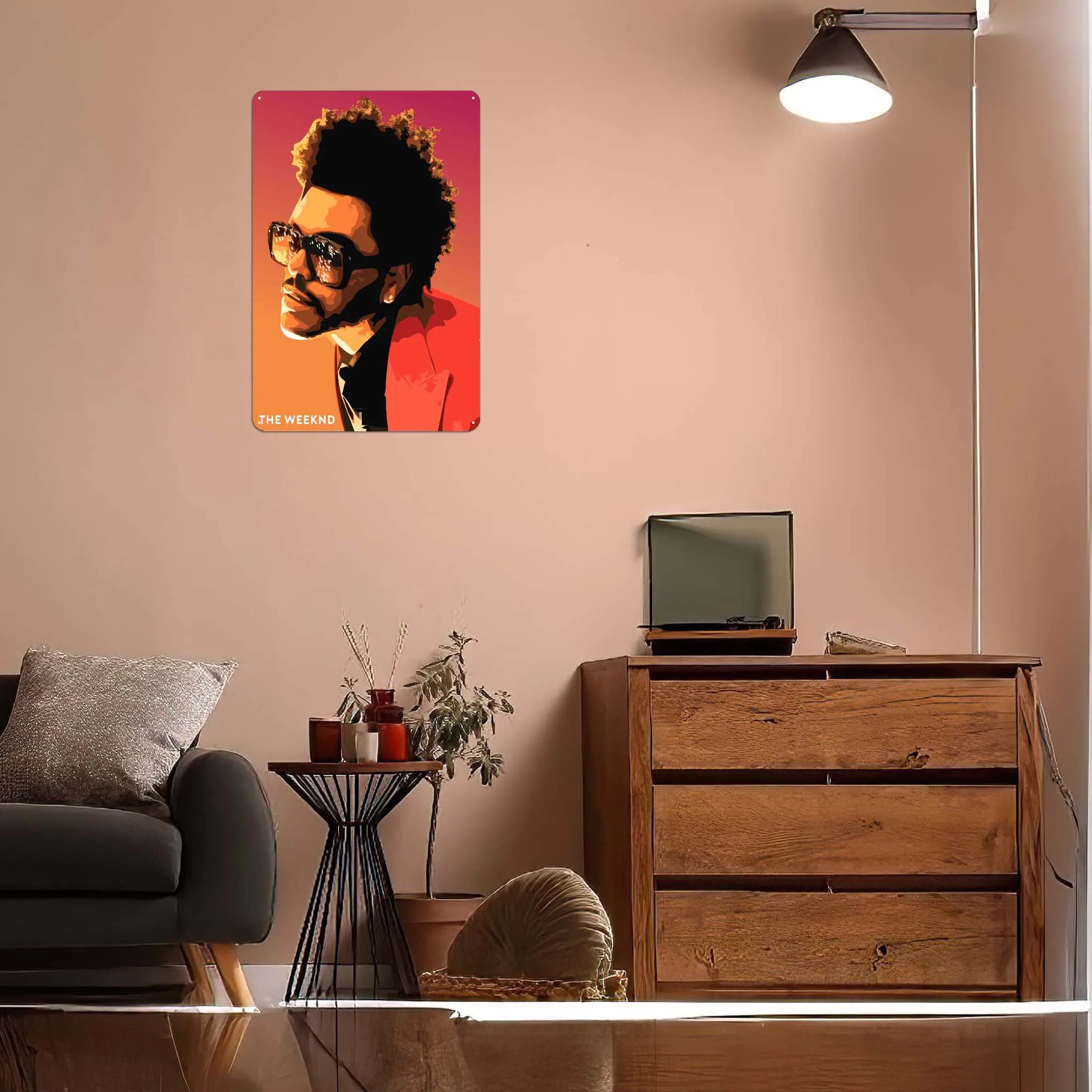 The Weeknd Metal Sign Music Metal Poster Gaming Room Decoration Tin Sign Plaque for Wall Art Decoration Bathroom Decor Man Cave