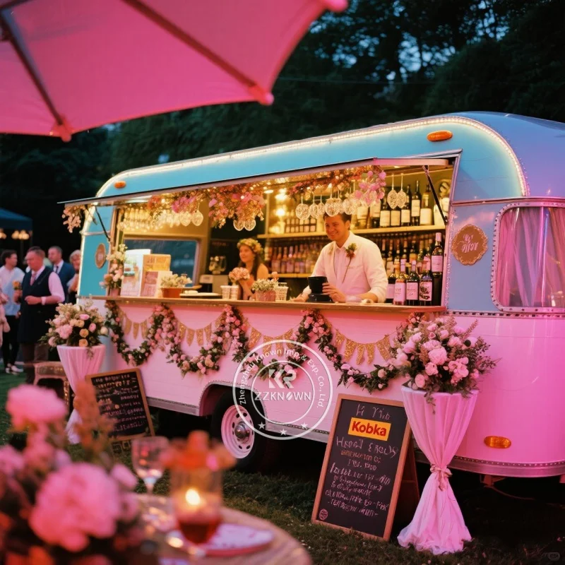 Hot Sale Compact Catering Trailer Fully Equipped With Professional Kitchen Appliances for Street Vending