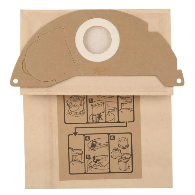 Dust Bags For Karcher WD2250 A2004 A2054 MV2 WD2 Robot Vacuum Cleaner Parts Garbage Bag Paper Bags Replacement Accessories