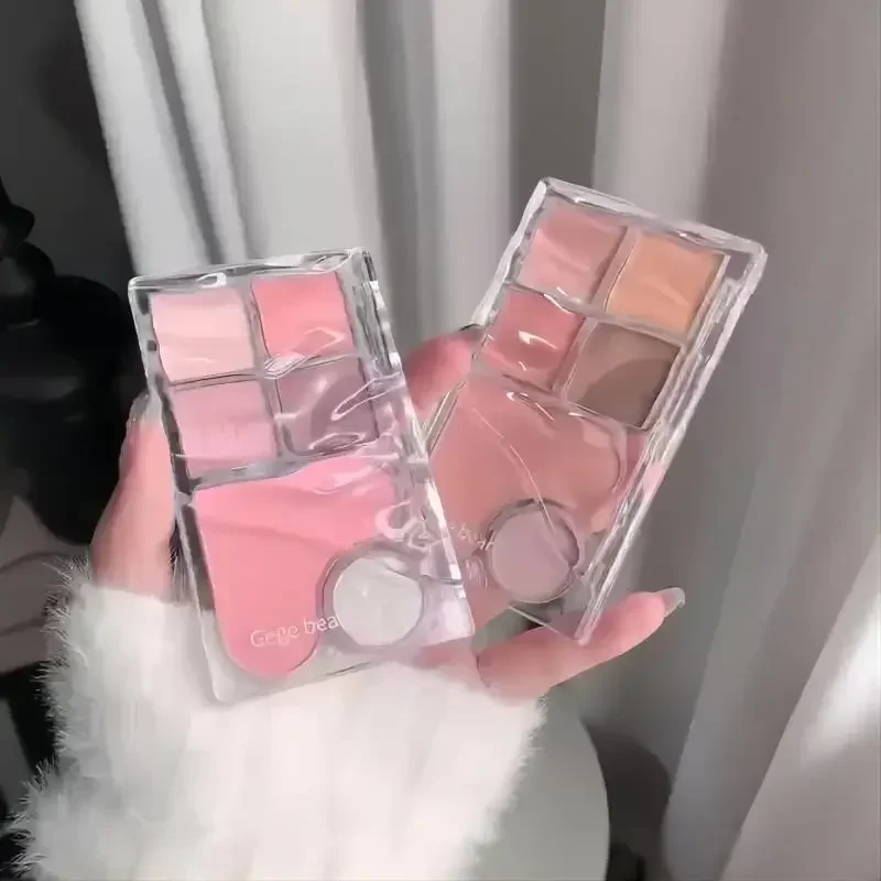 ゲゲベア アイシャドウパレット ナチュラルブラッシャー シャドウ アイメイク マット 長持ち 防水 レアビューティーコスメ 韓国メイク