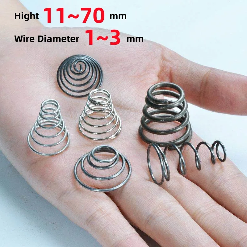 Tower Spring 304 Stainless Steel/spring Steel Taper Wire Compression Spring Conical Wire Diameter 1~3mm