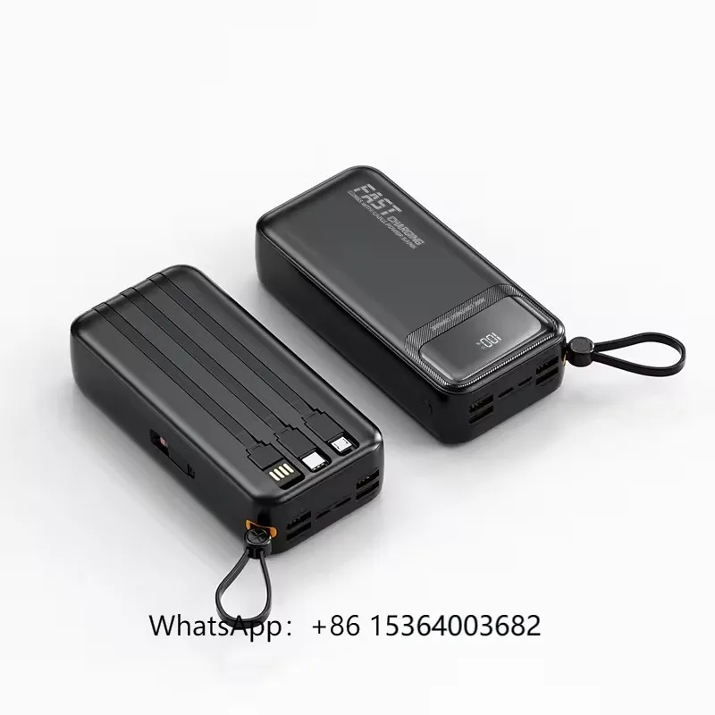 

Portable Large Capacity 30000mah PowerBank With Digital Display Four USB Type C Output 22.5W PD Power Bank