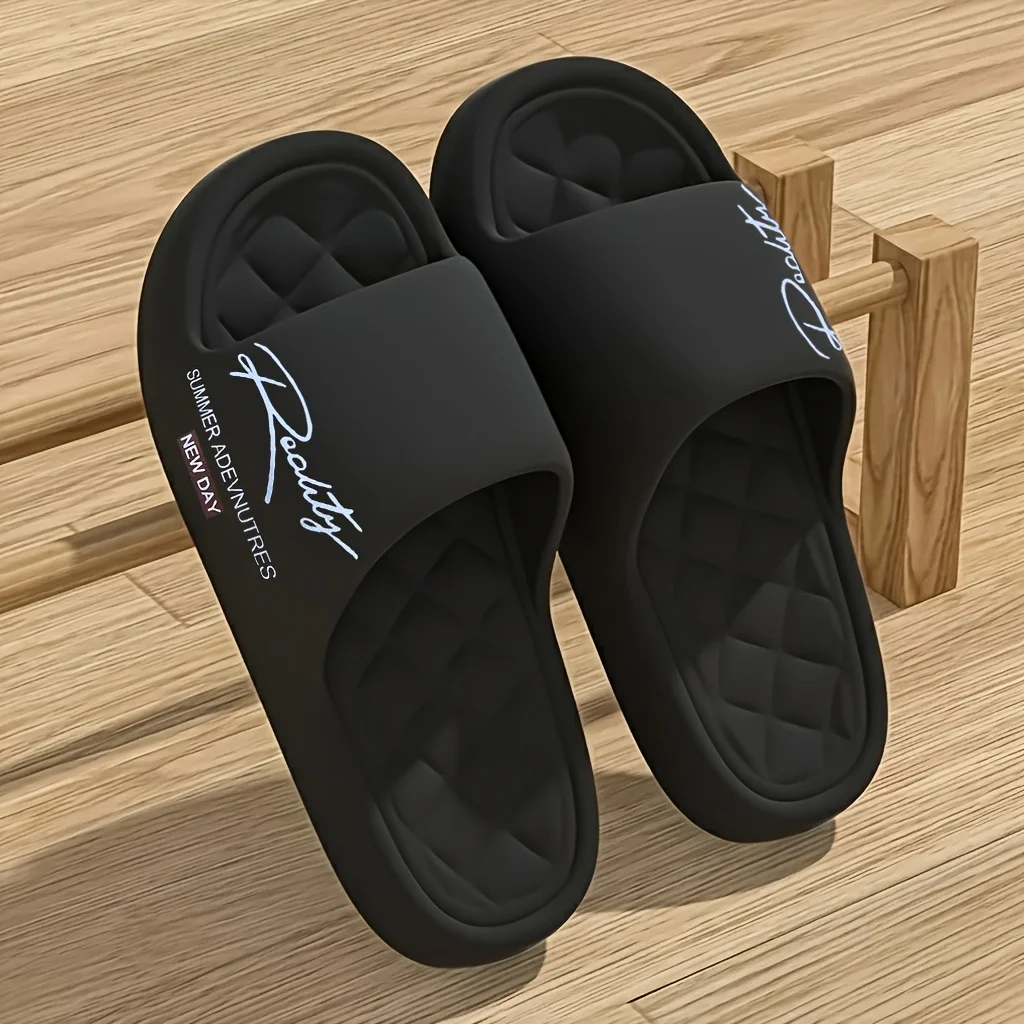Herren-Outdoor-Hausschuhe, leichte und weiche, wolkenähnliche, bequeme Hausschuhe für Damen, Unisex, mit einfachem Druckmuster