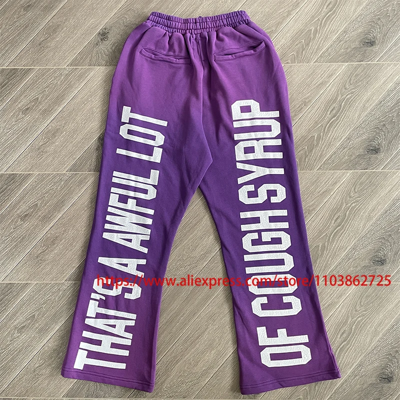 

2025 American Trend That's A Awful Lot of Cough Syrup Casual Pants Hip-hop Fashion Crack Print COUGH SYRUP Sweatpants