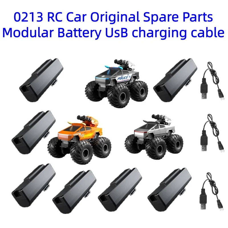 

Оригинальные запасные части, модульная батарея 3,7 В, 500 м, USB-кабель для зарядки, аксессуары для Q213, запасные части для автомобиля с дистанционным управлением-амфибией