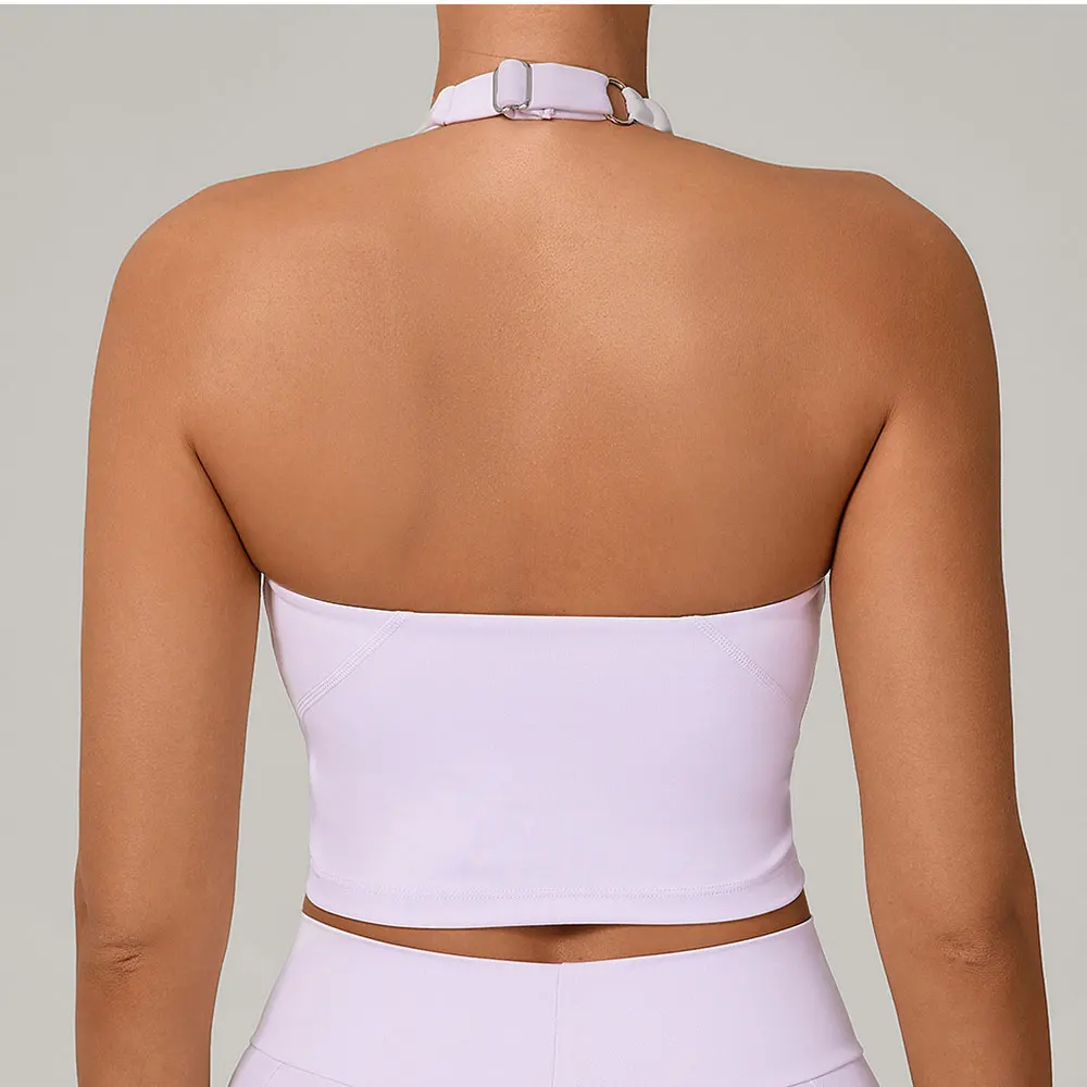 女性インパクトスポーツブラホルタートップハイサポートプッシュアップオープンバックジムブラジャー耐衝撃ランニングフィットネスヨガワークアウト下着