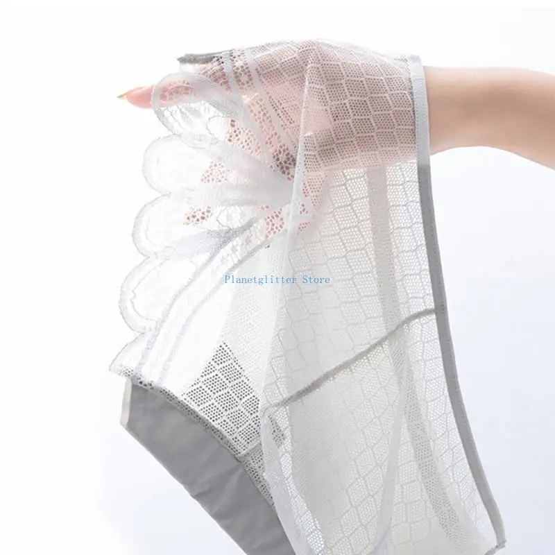 

652B Seamlesses Underwear for Women Girls Tummy controls Lace Satins Underwear Panties Ladies Low Waist Hipsters