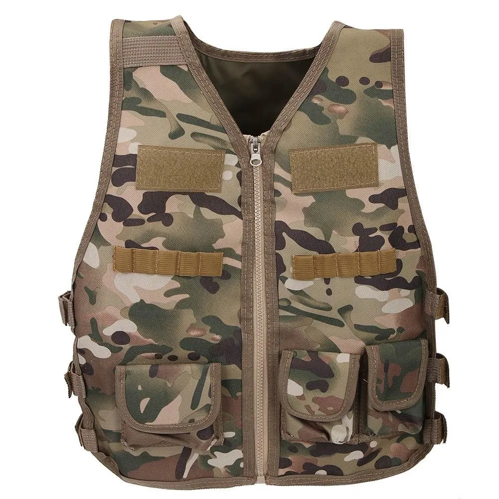 

Children Combat Vest Kids Camouflage Hunting CS Shooting Clothes Combat Training Protection Gear Hunting Tactical Waistcoat