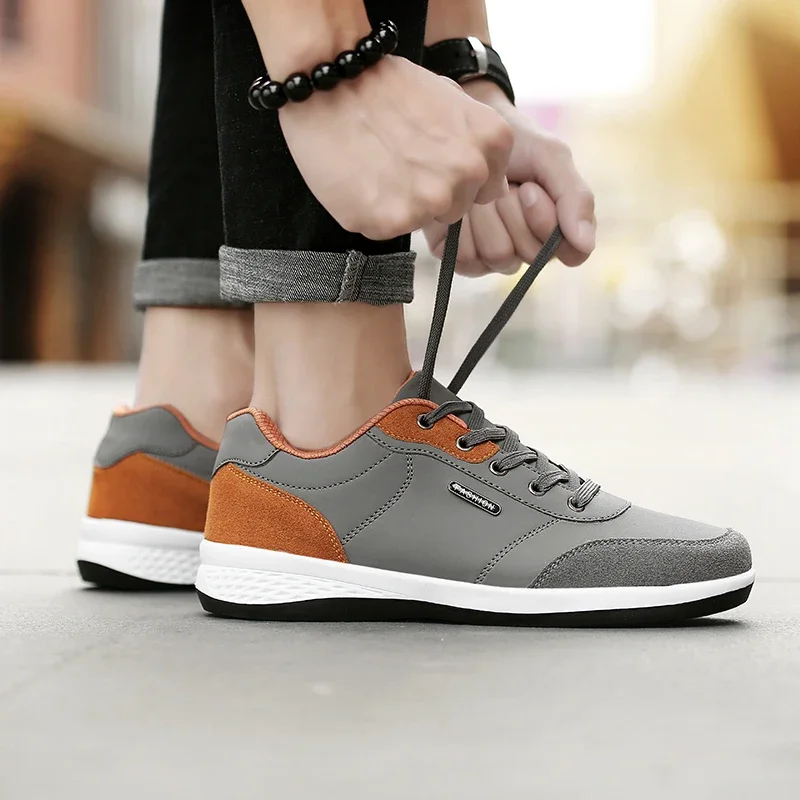 YUYIN New Men Shoes Spring Autumn Waterproof Walking Sneakers Leisure Male Leather Sports Shoes Non-Slip Footwear Tennis for Men view 3