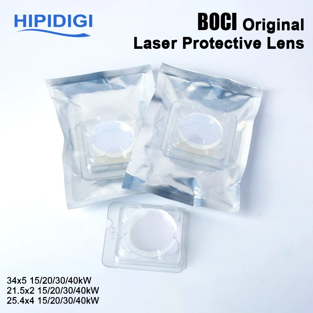 BOCI Original Laser Protective Lens 34x5 21.5x2 25.4x4 15KW 20KW 30KW Protection Windows for BLT641 421 831 Fiber Cutting Head