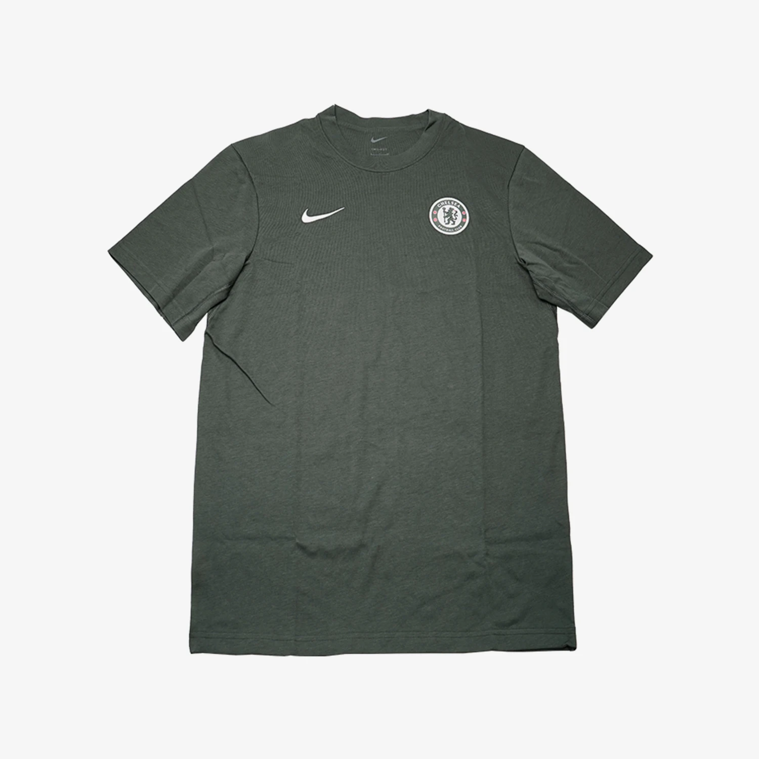 Оригинальная мужская футболка Nike Chelsea, зеленая, быстросохнущая, с коротким рукавом, модель IB0120-371.