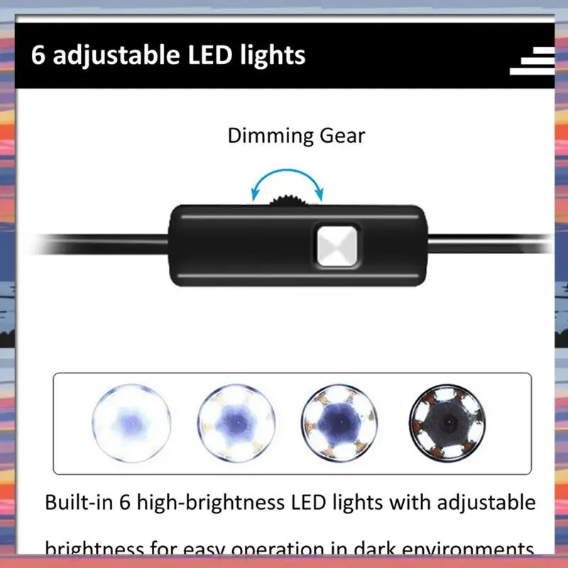 AFBC منظار USB من النوع C Borescope لهاتف OTG Android Phone 7 مم كاميرا فحص على شكل ثعبان