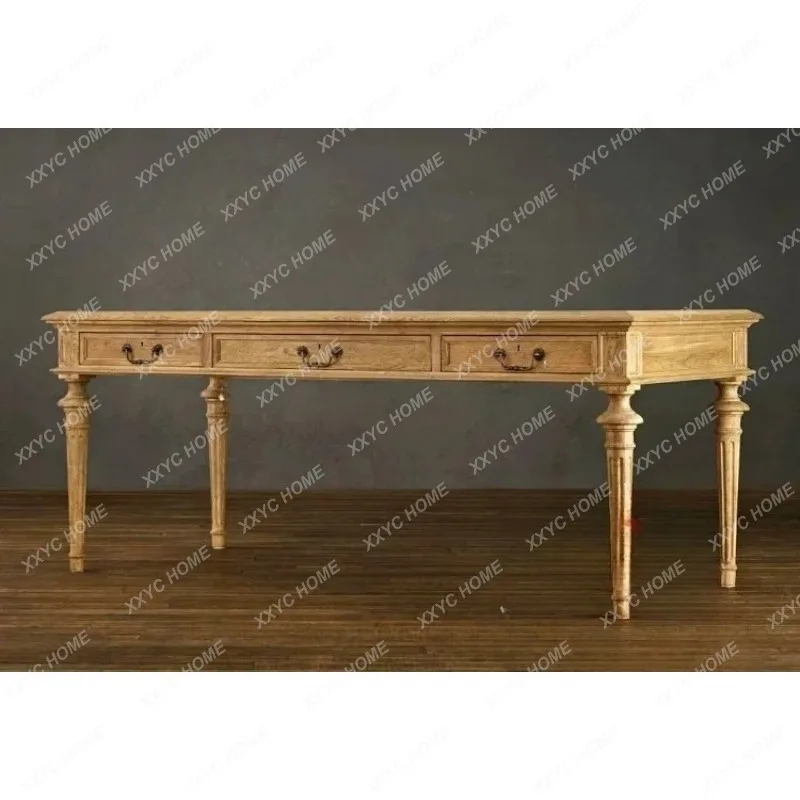 XX rural retro imitation old computer desk writing desk