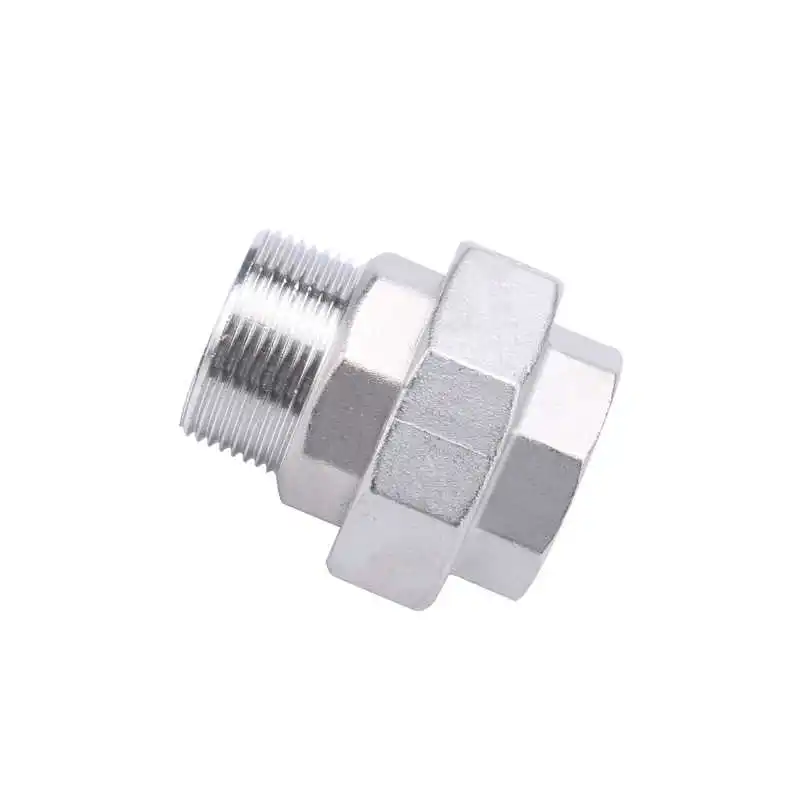 

Screw Water Pipe Joint 1/8'' 1/4” 1/2“ 3/4” 1” 2“ BSPT Male/Female Threaded Union Stainless Steel 304 Cast Pipe Fitting