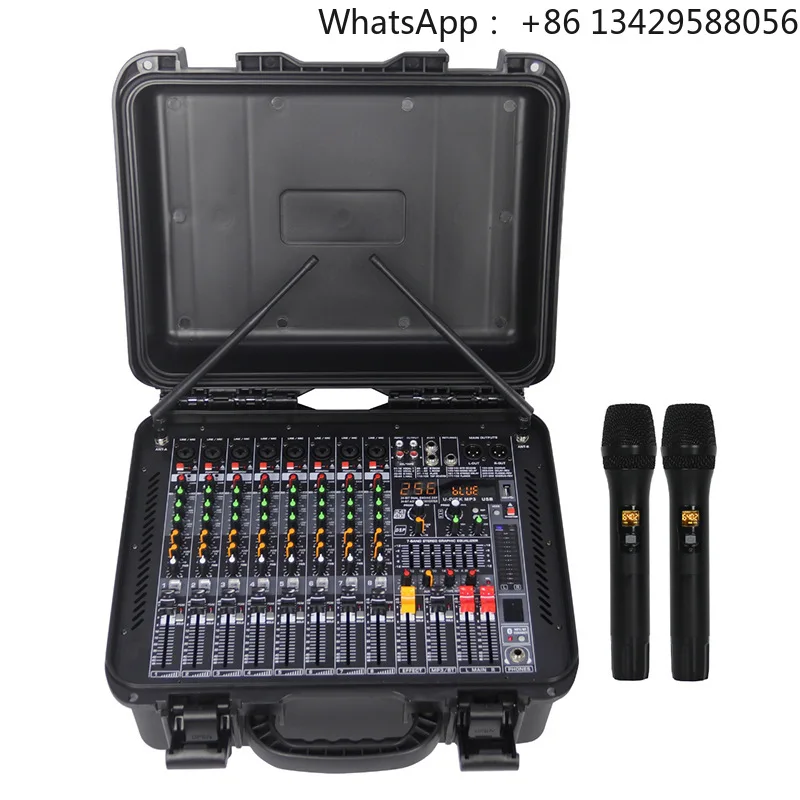 Hot Selling Portable 350 Watt Portable+48V Phantom Power Mixer 8-channel Mixing Console