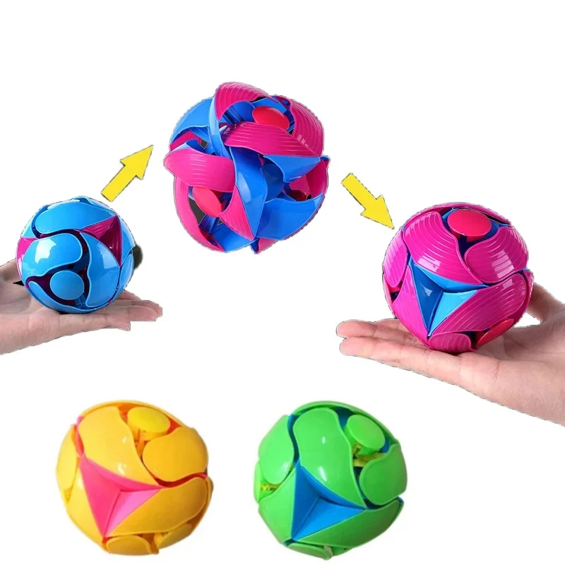 2pcs Hand Throwing Color Ball Toys, Children's Hand Throwing Stress Relief Accessories, Adult Gifts, Magic Color Ball Toys
