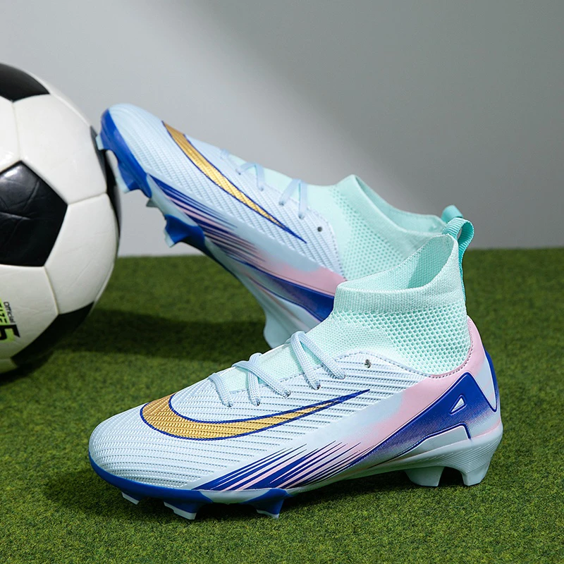 

New Men Football Boots Drop Shipping Breathable Outdoor Unisex Soccer Shoes Ultralight Non-Slip Sports Shoes Training Sport