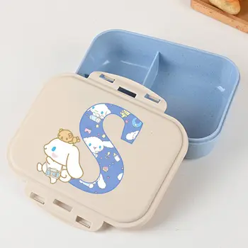 可愛肉桂狗便當盒 卡哇伊字母印花便當盒 女孩學校食品儲存容器 兒童生日禮物 10 最佳銷售 卡哇伊便當 - №9