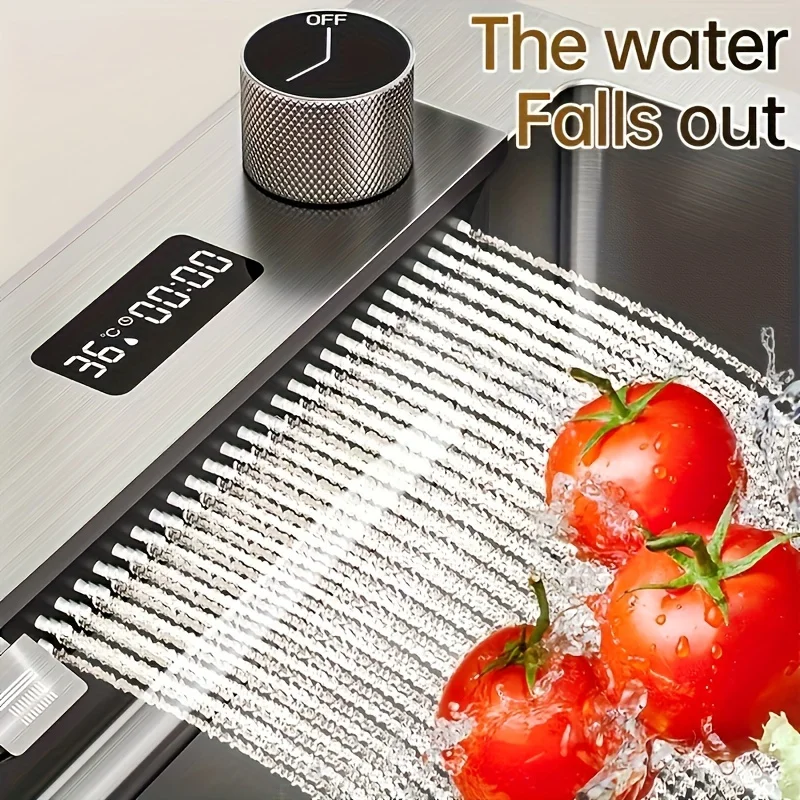 

High Quality 304 Kitchen Sink Versatile with Pull-Out Faucet Scratch Resistant Stainless Steel