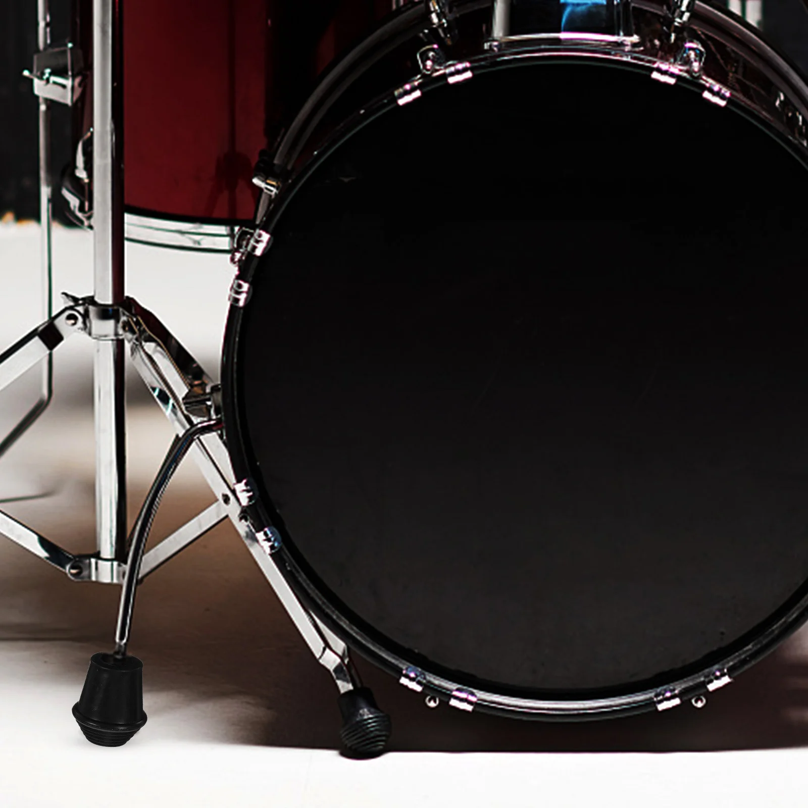 

3Pcs Drum Stand Protector Rubber Feet Stable Grip for Percussion Instrument Rack Parts Replacement Efficient Installation