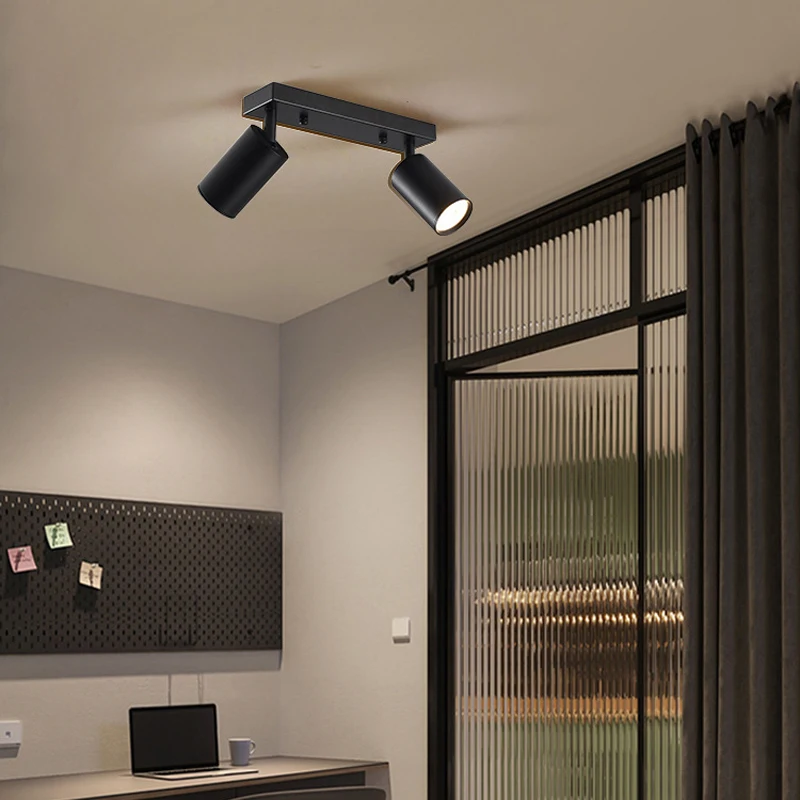 Living room bedroom ceiling light dual head spotlight living room clothing store shopping mall hallway light spotlight