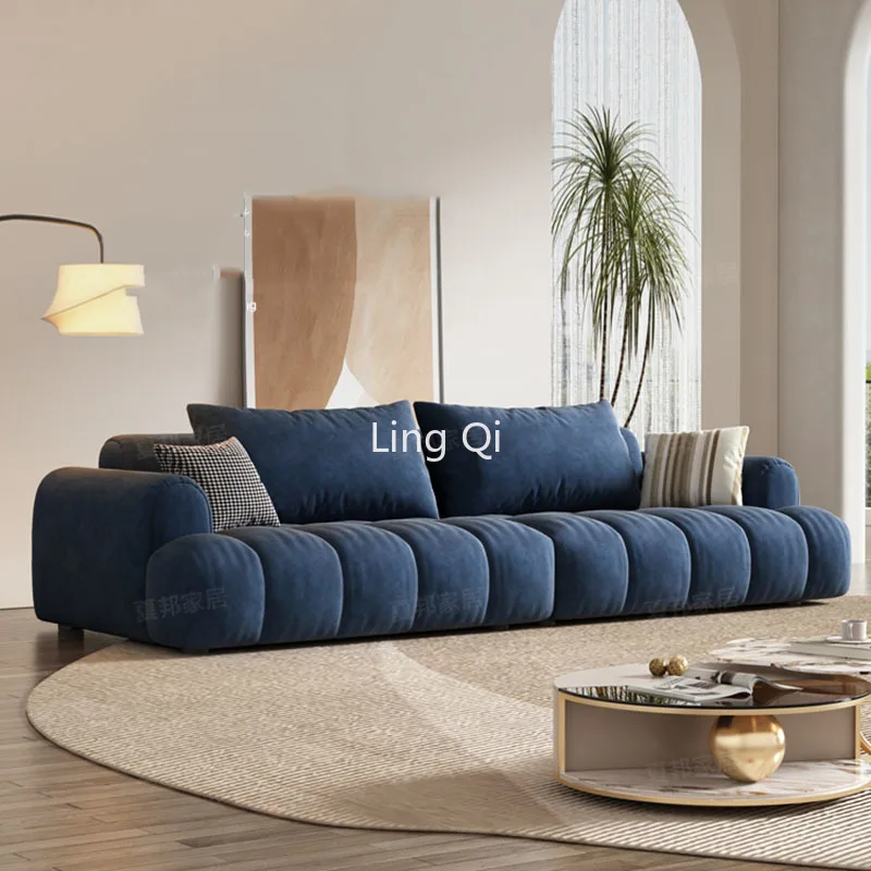 

Modern Style Velvet Armsofa Caterpillar Design Straight Sectional Big Sofa Unique Living Room Decor Divano Entrance Furniture