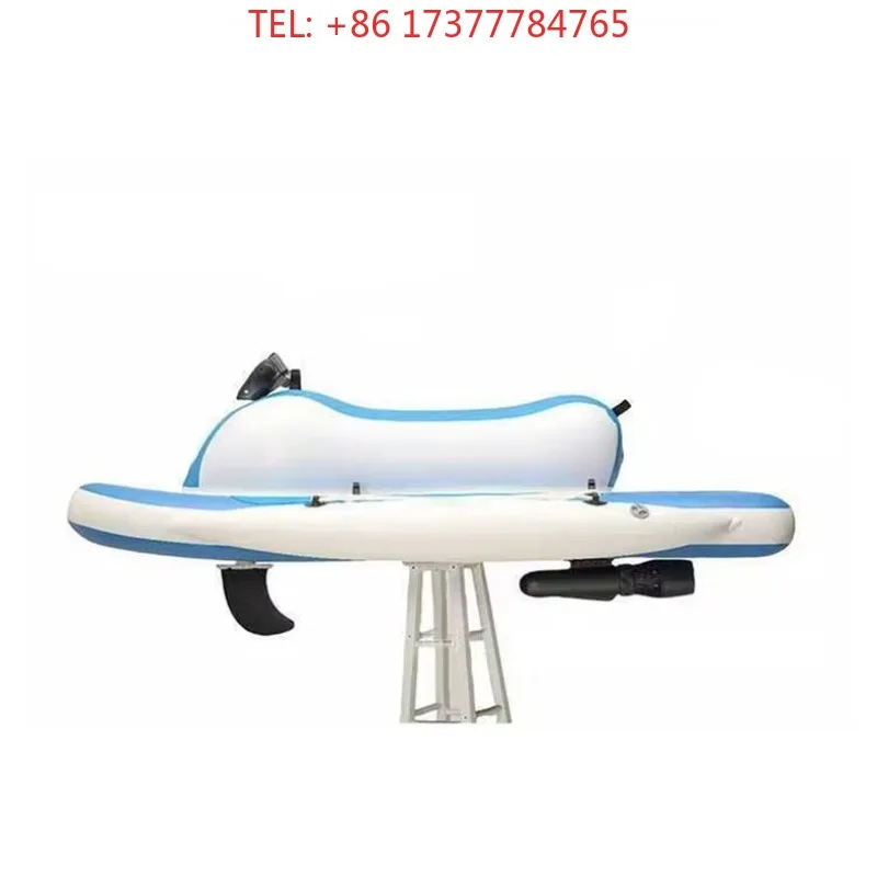 Portable Inflatable Jet Ski Motorbike Cruiser with Ride-On Float - Blow up Motor Boat for Lake And Ocean