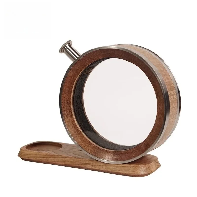 

American white oak visual wooden barrel, self-brewed household small wine barrel gift box set gift