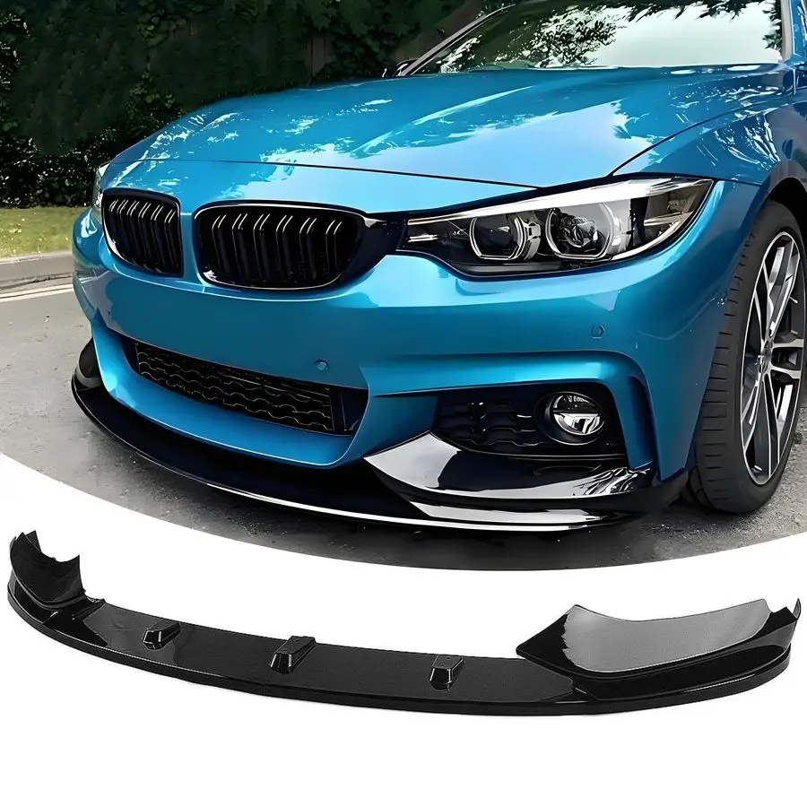 

Bumper Lip Splitter Spoiler Compatible with BMW 4 Series 20142020 428i 430i 435i 440i F32 F33 F36 M Sport Models, Gloss Black 4p