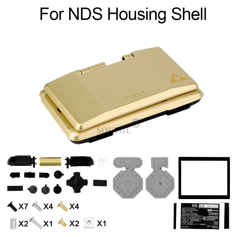 7 ألوان يمكنك صنعها بنفسك بديلة لوحدة تحكم ألعاب نينتندو DS NDS مجموعة كاملة من غطاء شل الإسكان مع أزرار ملحقات حافظة واقية