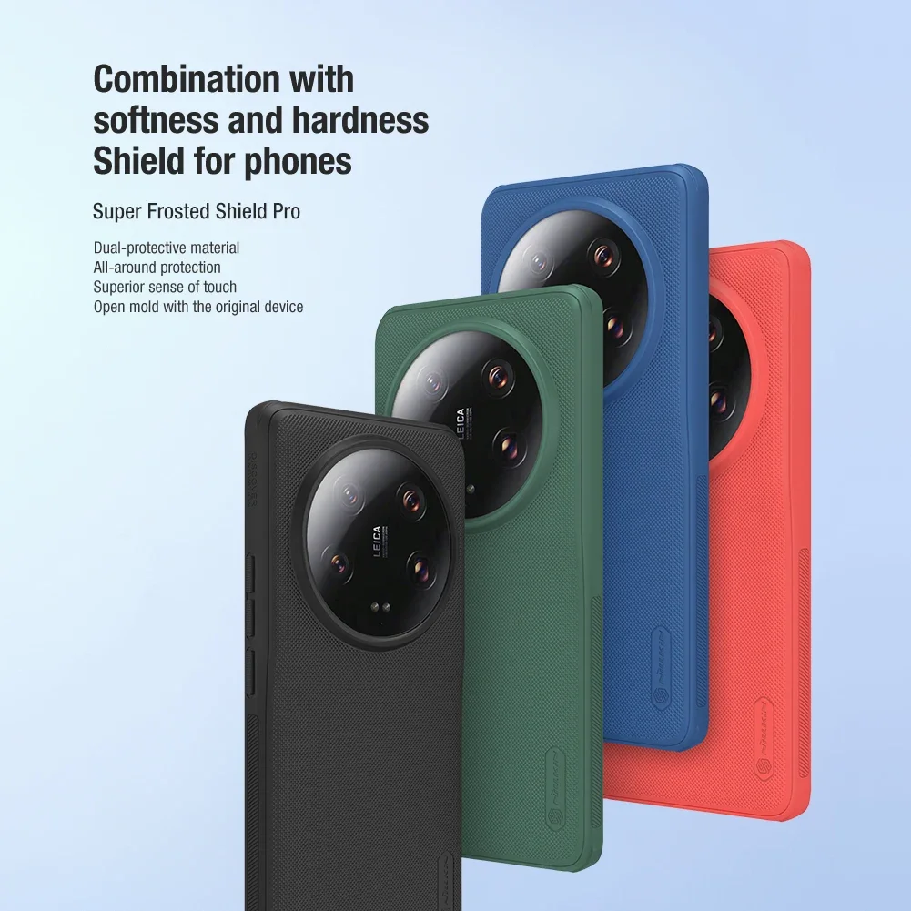 

Сверхматовый чехол NILLKIN для Xiaomi 13 Pro, магнитный Противоскользящий противоударный чехол из ТПУ с 4 углами, Пыленепроницаемая подушка безопасности