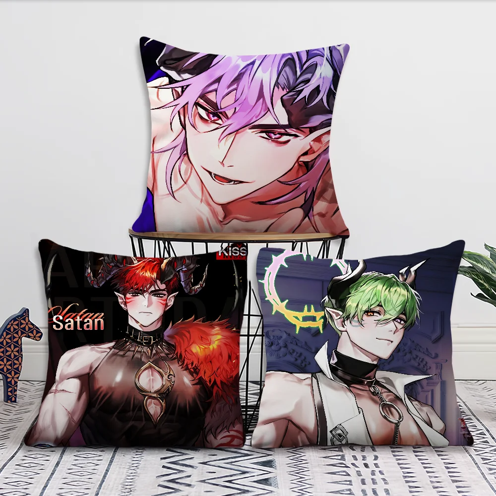 Game K-Kiss in Hell cushion cover Comfortable soft Pillow Case for Sofa Living Room Home office Decor and Protective Covers