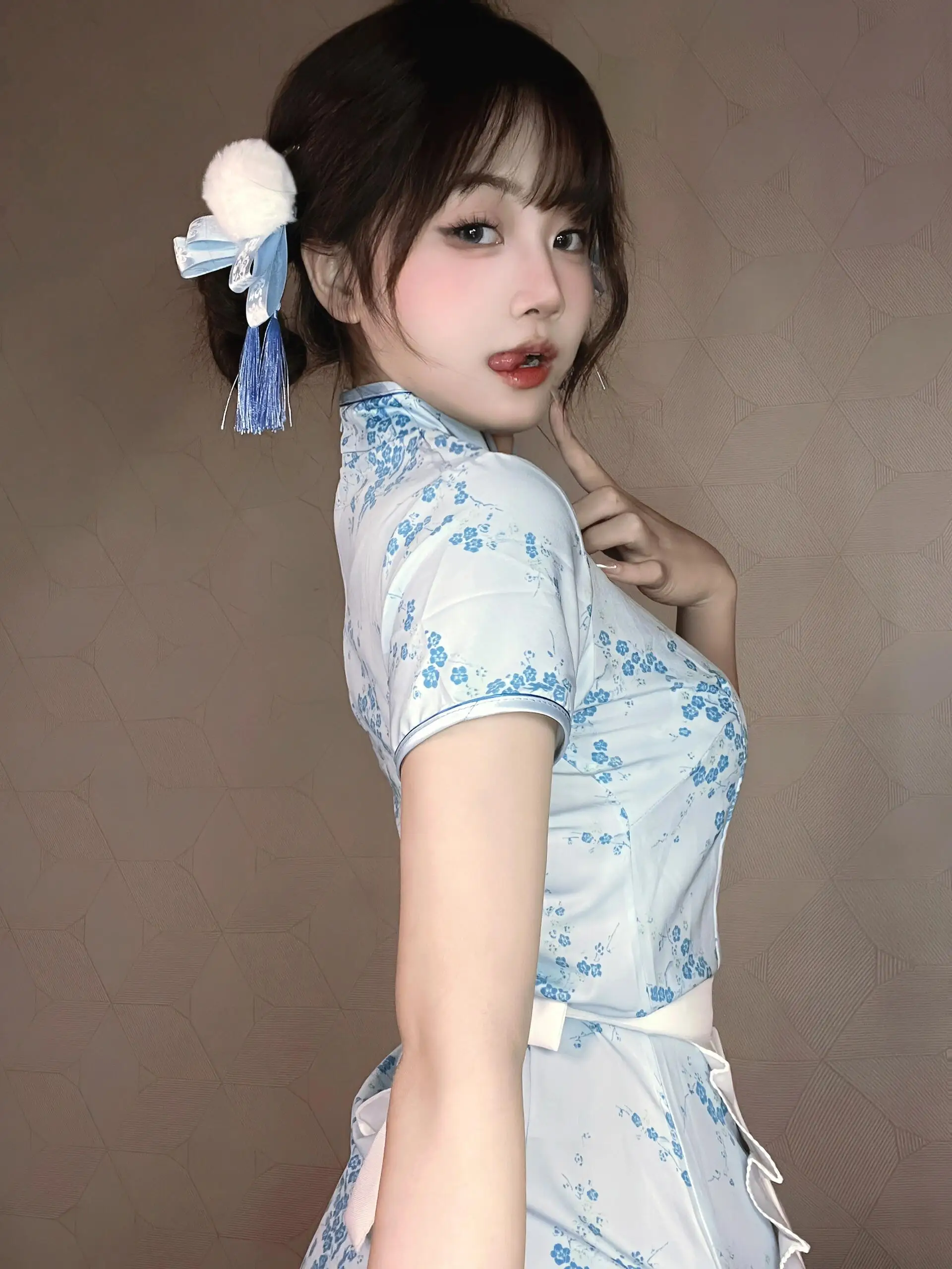 ชุดคอสเพลย์สไตล์จีนใหม่ ดีไซน์ Dr Loween Cisas  ชุดแม่บ้าน  ชุดลำลอง