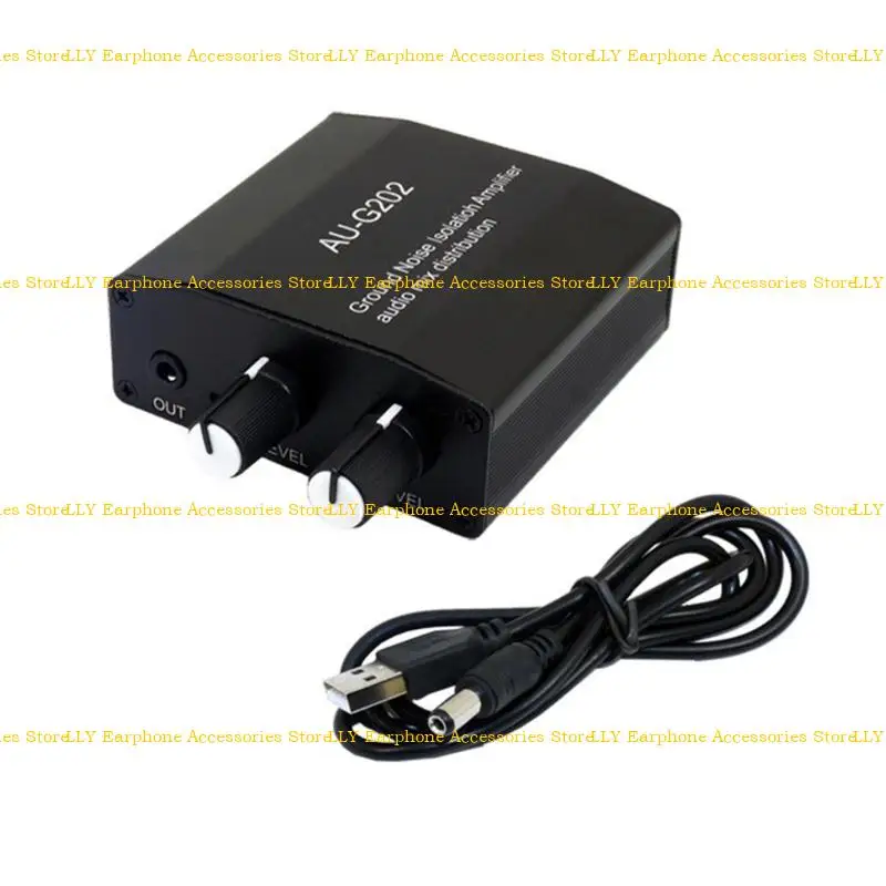 

462E 2-In-2-Out 3.5mm Stereo Headphone Mixer with Sound Control Computer Game Speakers Headphones 2-In-1 Auditory Mixer