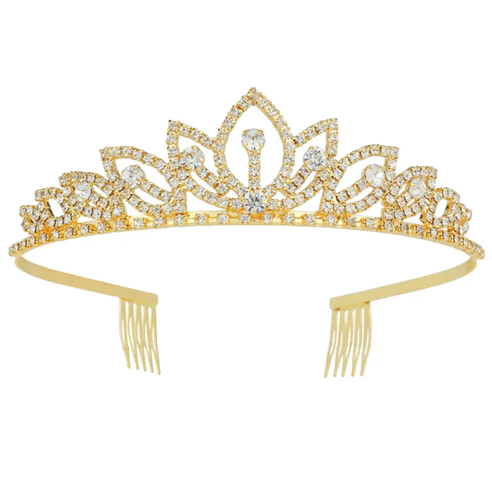 

Shiny Bridal Crown Hair Accessory Exquisite Alloy Decor Birthday Party Wedding Dress Photoshoot Props Charm Styling Tools