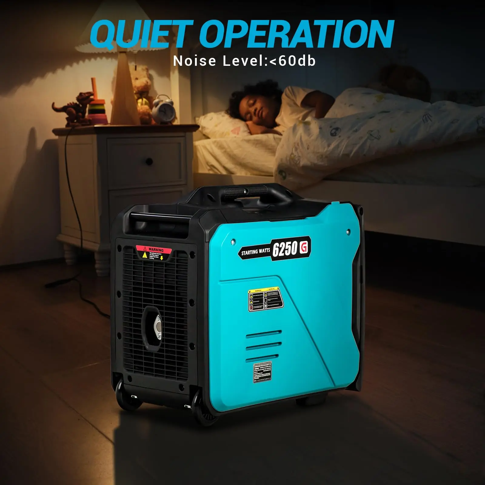 3000W Gas Powered Portable Inverter Generator Ultra-Quiet Long-Running Inverter Generator Featuring Usb Outlet and Parallel Capa